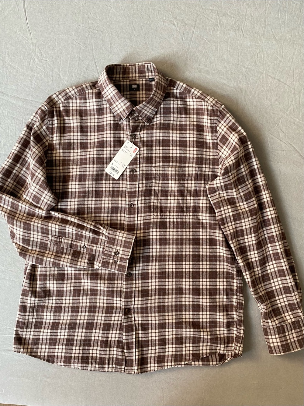 Uniqlo Flannel Plaid Long-Sleeve Shirt